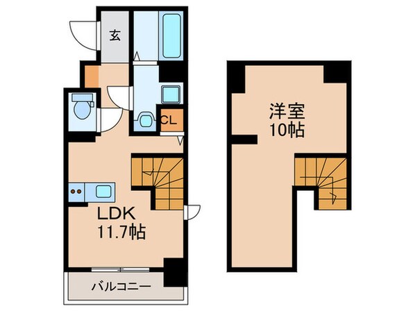 MODERN PALAZZO天神東グランＭの物件間取画像